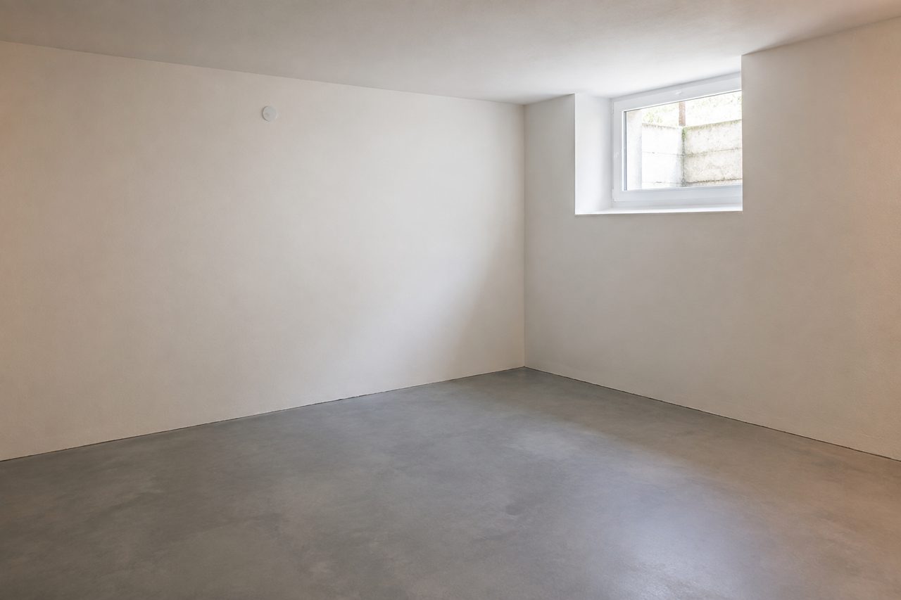 Aufgeräumter Keller nach getaner Arbeit, kein Bauschutt